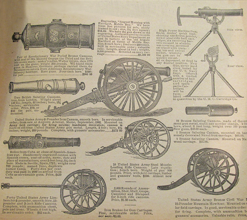 Bannerman had cannons too good to melt down.